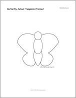 Butterfly Cutout Template Printout