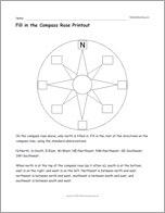 Fill in the Compass Rose Printout
