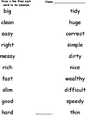 Match the Synonyms #2