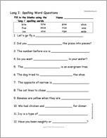Long I: Spelling Word Questions