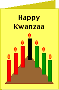 Kwanzaa Candles Card