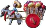 Coro Donkey Cart Pin