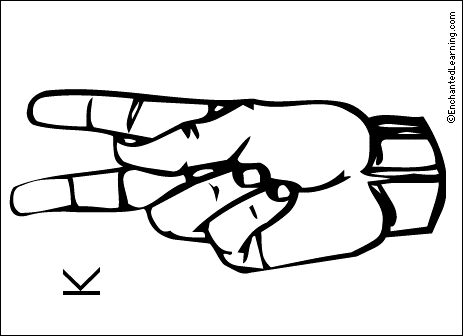 ASL K flashcard