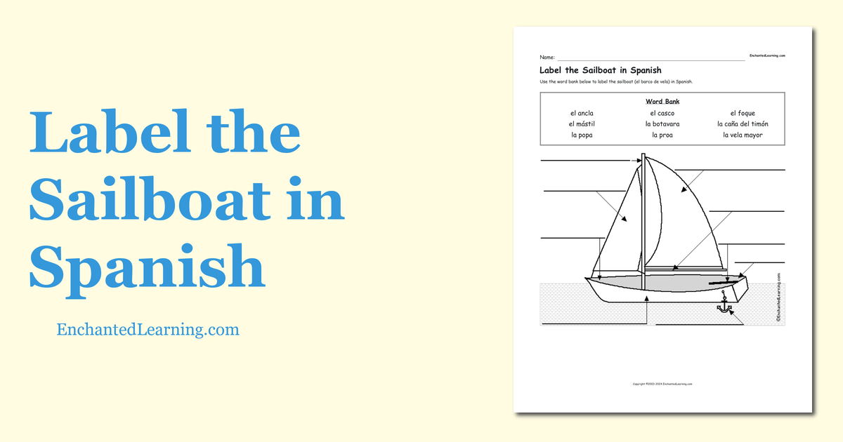 sailboat words in spanish
