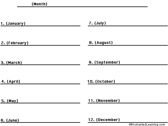 Label the months of the year in Swedish