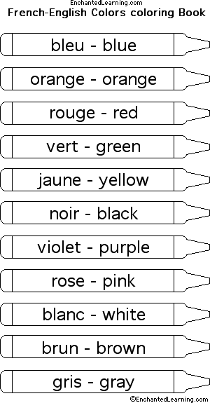 Colors In French