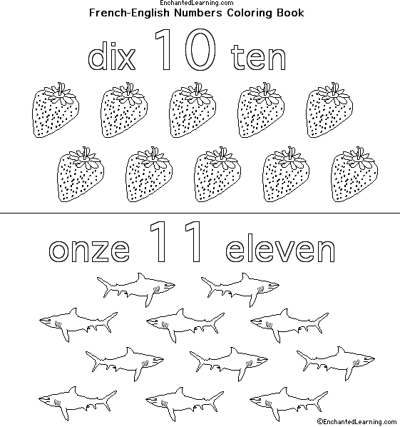Search result: 'Numbers in French:  Dix, Ten/Onze, Eleven'