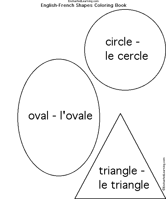 Search result: 'Shapes in French: Circle, Oval, Triangle'