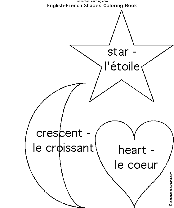Search result: 'Shapes in French: Star, Heart, Crescent'