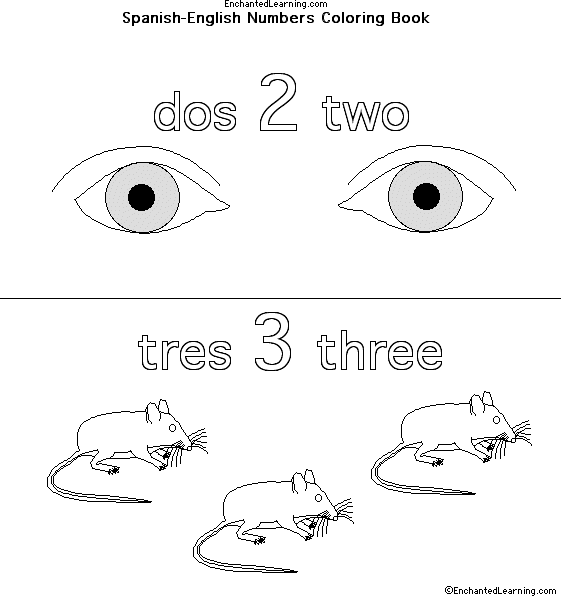 Search result: 'Numbers in Spanish: Dos, Two/Tres, Three'