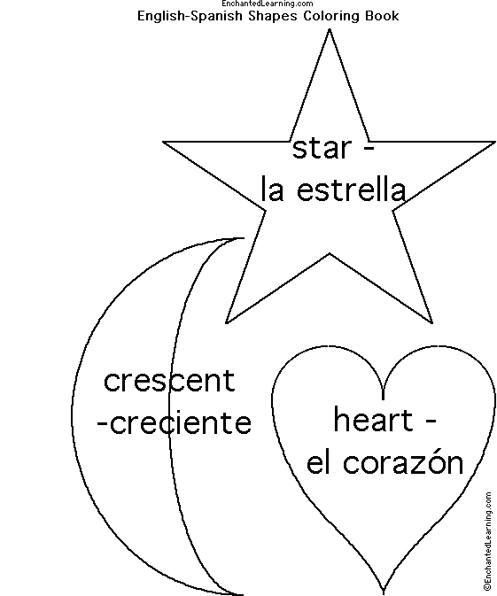 Search result: 'Shapes in Spanish: Star, Heart, Crescent'