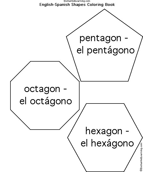 Search result: 'Shapes in Spanish: Pentagon, Octagon, Hexagon'