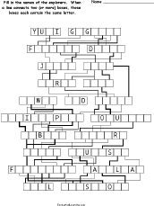 Letter-Flow Word Puzzle