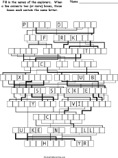 Search result: 'Explorers #2 - Letter-Flow Printable Word Puzzle'