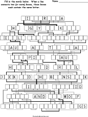 Letter-Flow Printable Word Puzzle