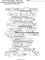 Letter-Flow Word Puzzle