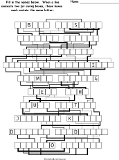 Letter-Flow Word Puzzle