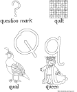 Search result: 'Letter Q Alphabet Activities'