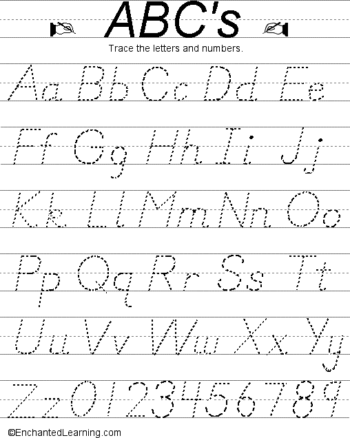 Search result: 'Writing Letters and Numbers (D'Nealian Style)'