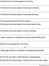 Search result: 'Library Scavenger Hunt Worksheet #4'