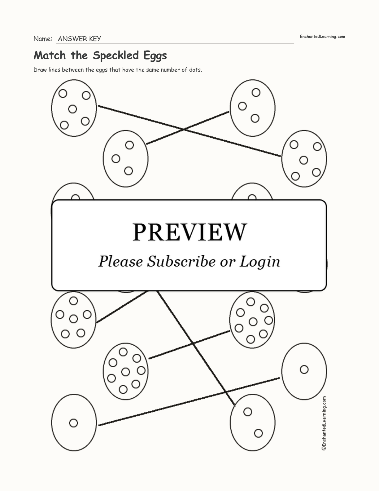 Match the Speckled Eggs interactive worksheet page 2