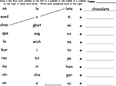 Match syllables