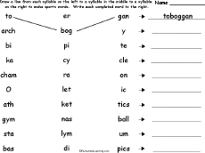 Match syllables