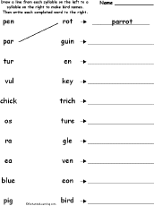 Match syllables