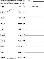 Match syllables