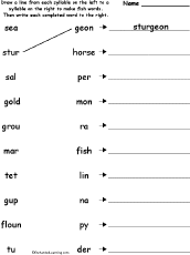 Match syllables