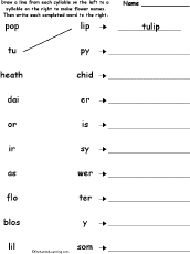 Match syllables