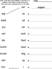 Match syllables