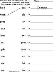 Match syllables