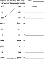 Match syllables