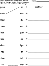 Match syllables