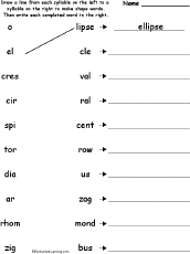 Match syllables