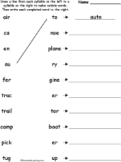 Match syllables