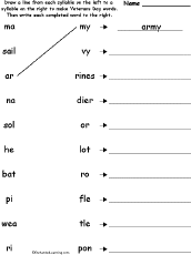 Match syllables