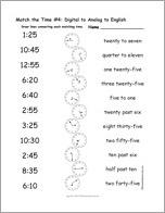 Search result: 'Match the Time #4: Digital to Analog to English'