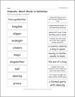 Search result: 'Cinderella: Match Words to Definitions'