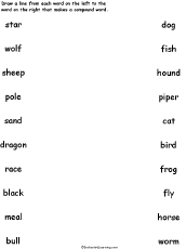 Search result: 'Match the Components of Animal Compound Words Printout #2'