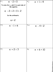 Search result: 'Solve Linear Equations Worksheet #1'