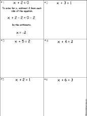 Search result: 'Solve Linear Equations Worksheet - Negative Numbers as Answers #1'