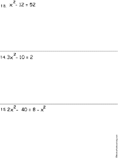 solve quadratic