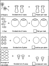 Search result: 'Visual Division #1 Worksheet Printout'