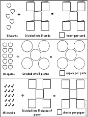 Search result: 'Visual Division #4 Worksheet Printout'