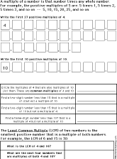 Multiples and LCM