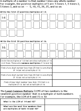 Multiples and LCM