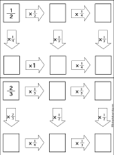 Search result: 'Follow-the-Arrows Multiplication of Fractions Puzzles #1 Printout'