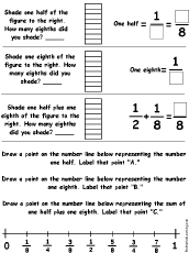 Search result: 'Drawing and Adding Fractions Worksheet Printout #4'